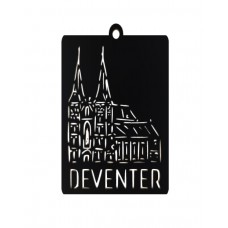 Sleutelhanger Deventer Bergkerk. 3D Printed. 